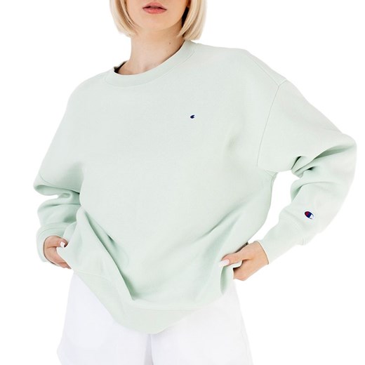 Bluza Champion Honeydew Minimal Oversized Reverse Weave Sweatshirt 116241-GS076 - zielony ze sklepu streetstyle24.pl w kategorii Bluzy damskie - zdjęcie 160406318