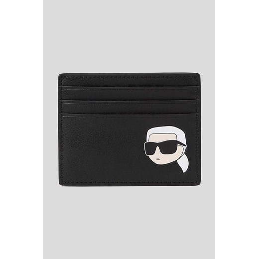Karl Lagerfeld portfel skórzany kolor czarny ze sklepu ANSWEAR.com w kategorii Portfele męskie - zdjęcie 160408368