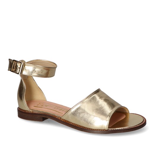 Sandały For-But 139 Złote mat ze sklepu Arturo-obuwie w kategorii Sandały damskie - zdjęcie 160414317