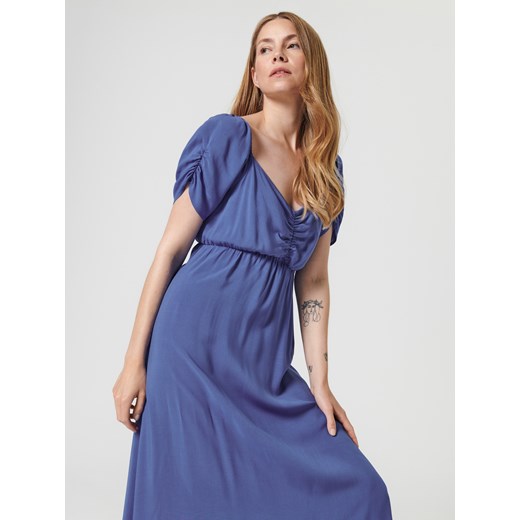 Sinsay - Sukienka midi - Niebieski Sinsay XL Sinsay