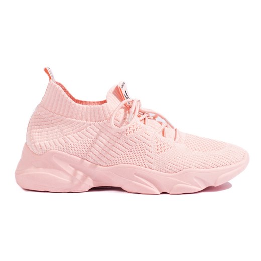 Damskie różowe buty sportowe Shelovet ze sklepu ButyModne.pl w kategorii Buty sportowe damskie - zdjęcie 160423818