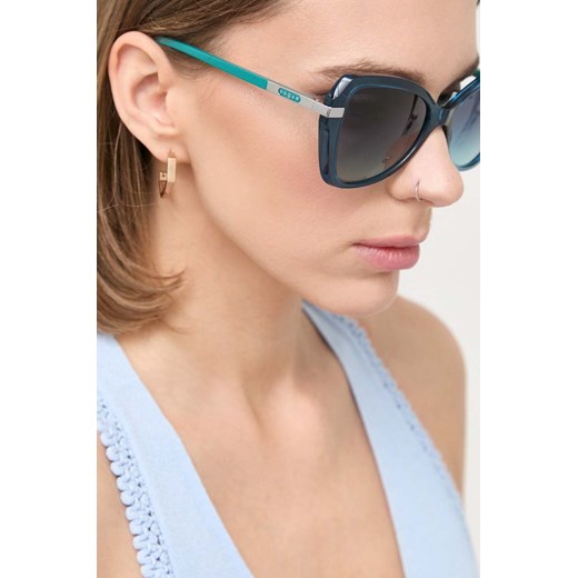 VOGUE okulary przeciwsłoneczne damskie kolor niebieski Vogue 53 ANSWEAR.com