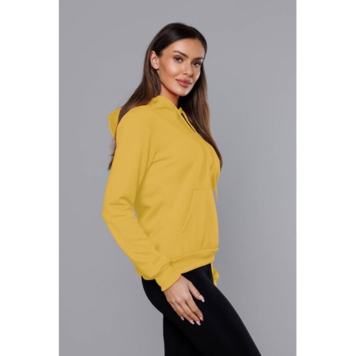 Damska bluza dresowa żółta (w02-69) ze sklepu goodlookin.pl w kategorii Bluzy damskie - zdjęcie 160427445