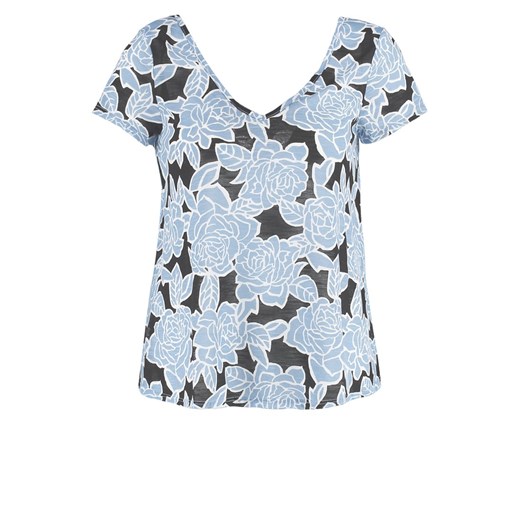 Dorothy Perkins Tshirt z nadrukiem black zalando niebieski abstrakcyjne wzory