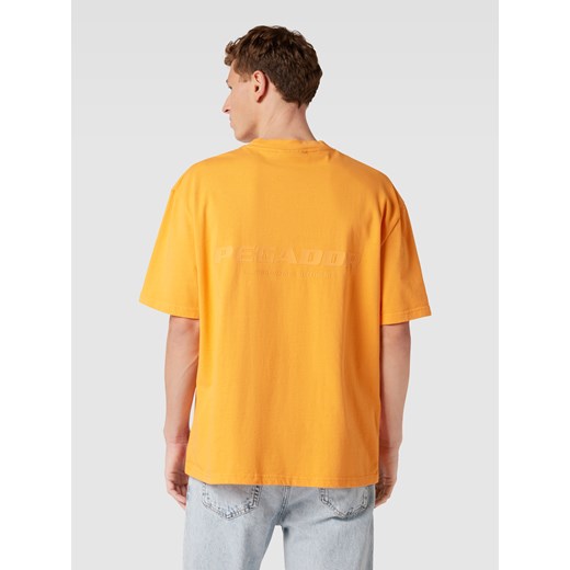 T-shirt męski Pegador pomarańczowa z krótkim rękawem 