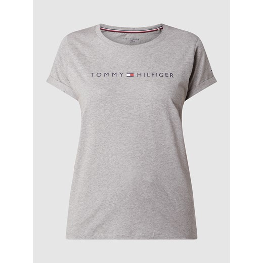 T-shirt melanżowy z nadrukiem z logo Tommy Hilfiger XS Peek&Cloppenburg 