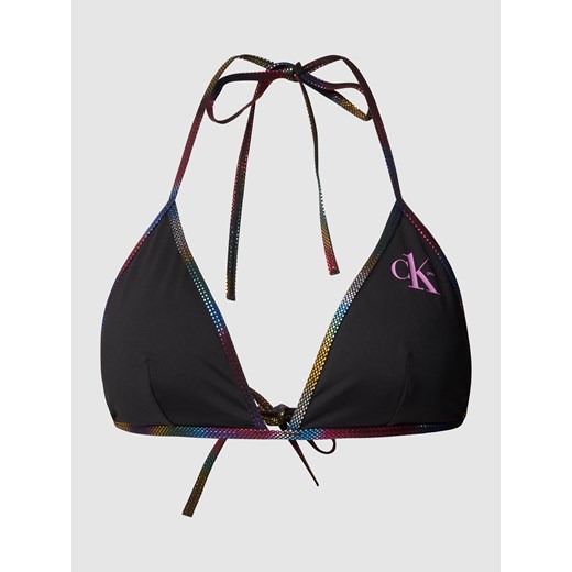 Top bikini z nadrukiem z logo Calvin Klein Underwear XS Peek&Cloppenburg  okazyjna cena