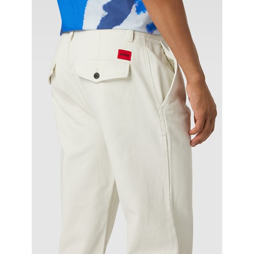 Spodnie materiałowe z wpuszczanymi kieszeniami w stylu francuskim model ‘Zeebo’ 32/34 okazja Peek&Cloppenburg 