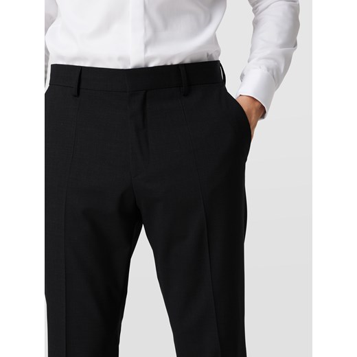 Spodnie do garnituru o kroju slim fit z mieszanki żywej wełny model ‘Genius’ 27 Peek&Cloppenburg 