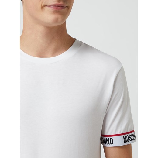 T-shirt męski biały Moschino młodzieżowy 