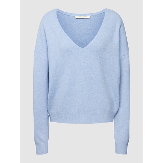 Sweter damski Review z dekoltem w serek casualowy