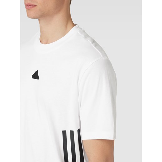 T-shirt z bawełny z detalem z logo Adidas Sportswear XS Peek&Cloppenburg 