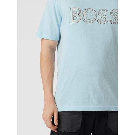 T-shirt męski BOSS HUGO z krótkim rękawem bawełniany 