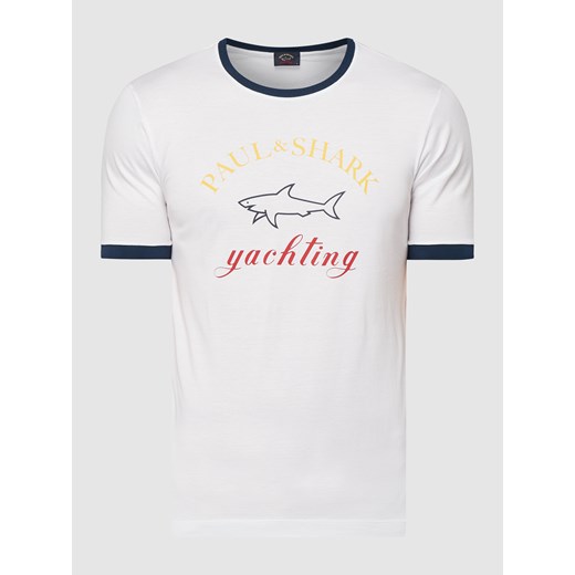 T-shirt z nadrukiem z logo Paul & Shark S Peek&Cloppenburg 