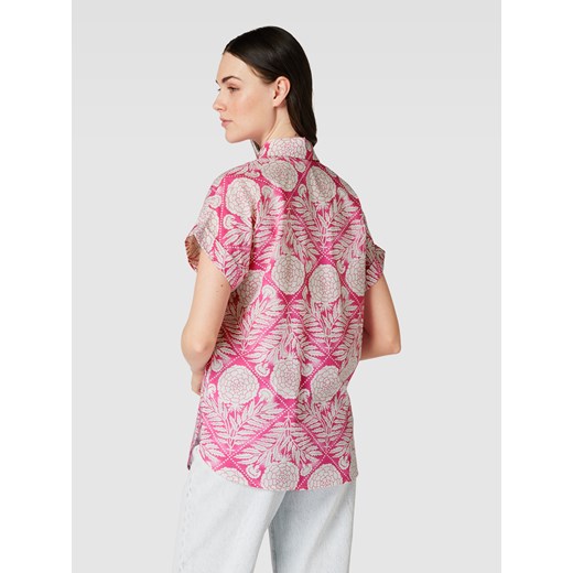 Koszula damska Christian Berg Woman w abstrakcyjnym wzorze różowa 