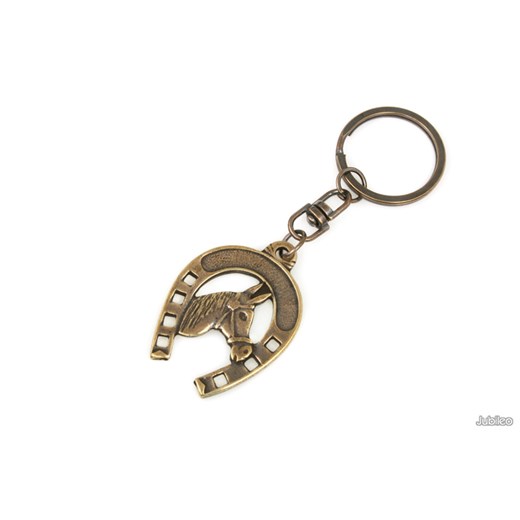 BRELOCZEK SZCZĘŚLIWA PODKOWA amulety talizmany jubileo-pl brazowy metal
