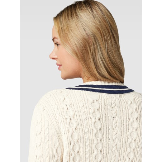 Sweter z dzianiny PLUS SIZE z fakturowanym wzorem model ‘MEREN’ XXXL okazyjna cena Peek&Cloppenburg