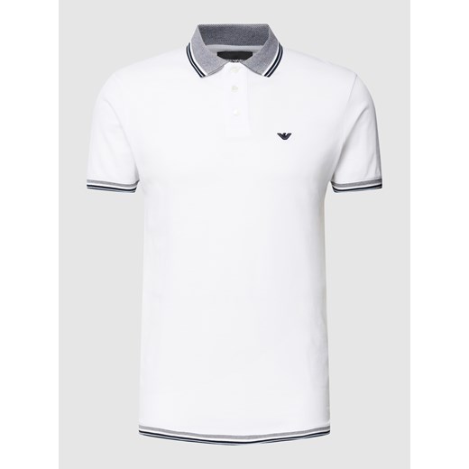 Koszulka polo z wyhaftowanym logo Emporio Armani M wyprzedaż Peek&Cloppenburg