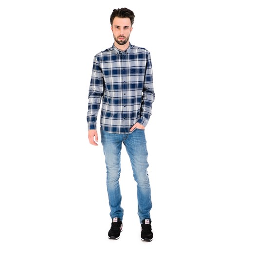 Koszula Wrangler L/S 1PKT Button-Down "Indigo" be-jeans niebieski guziki