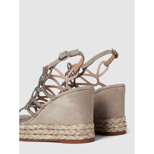 Espadryle damskie Alma En Pena na koturnie z klamrą