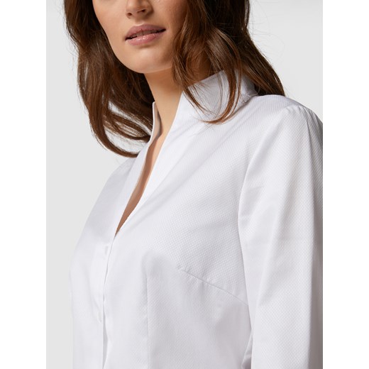 Bluzka z bawełny ze spiczastym dekoltem model ‘Amelia’ Christian Berg Woman 48 Peek&Cloppenburg