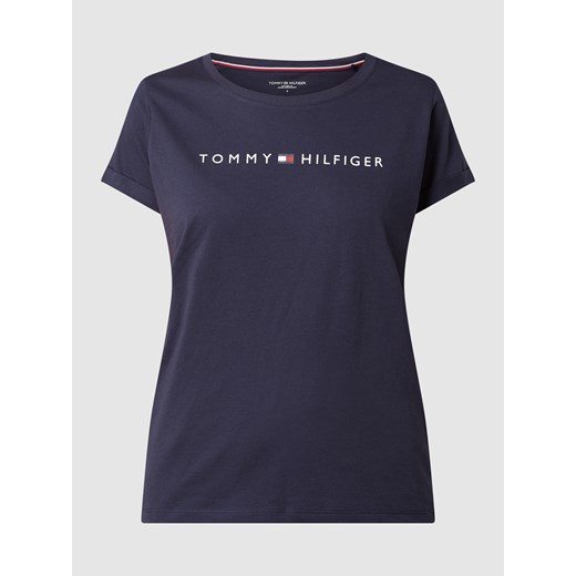 T-shirt melanżowy z nadrukiem z logo Tommy Hilfiger S Peek&Cloppenburg 