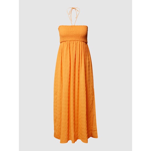 Sukienka Review casualowa pomarańczowy bez rękawów na lato 