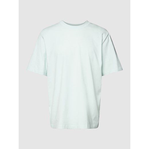 T-shirt z prążkowanym,okrągłym dekoltem model ‘SUS’ Esprit XL wyprzedaż Peek&Cloppenburg 
