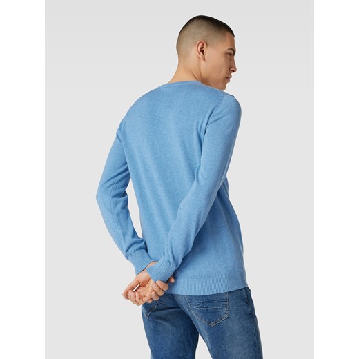 Sweter z dzianiny z okrągłym dekoltem model ‘Jupiter’ Bruun & Stengade S Peek&Cloppenburg okazja