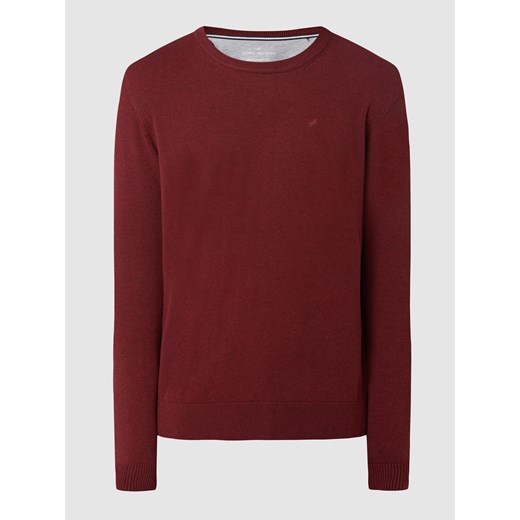 Sweter męski czerwony Hechter Paris bawełniany casual