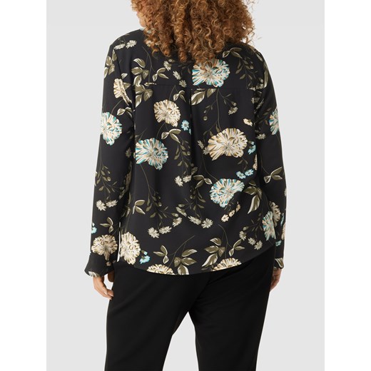 Bluzka PLUS SIZE z kwiatowym wzorem na całej powierzchni model ‘SCHIESSER’ 46 promocyjna cena Peek&Cloppenburg 