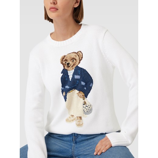 Sweter z dzianiny ze wzorem z motywem Polo Ralph Lauren L okazyjna cena Peek&Cloppenburg 