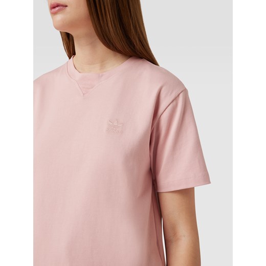 Bluzka damska Adidas Originals z bawełny z krótkim rękawem z okrągłym dekoltem