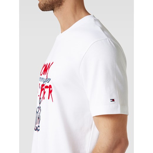 T-shirt o kroju casual fit z wyhaftowanym logo model ‘POP PREP’ Tommy Hilfiger M Peek&Cloppenburg