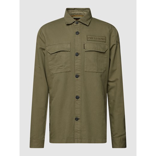 Koszula casualowa z nakładanymi kieszeniami z patką model ‘Herringbone’ Pme Legend (pall Mall) L Peek&Cloppenburg