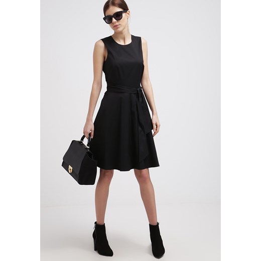 ESPRIT Collection Sukienka koktajlowa black zalando czarny bawełna