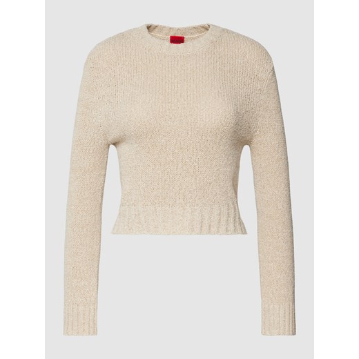 Sweter z dzianiny z okrągłym dekoltem model ‘Solarina’ L wyprzedaż Peek&Cloppenburg