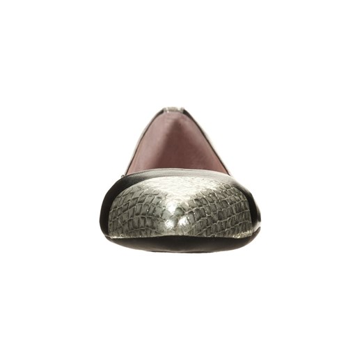 Unisa ABRAN Baleriny black/platino zalando szary sztuczna