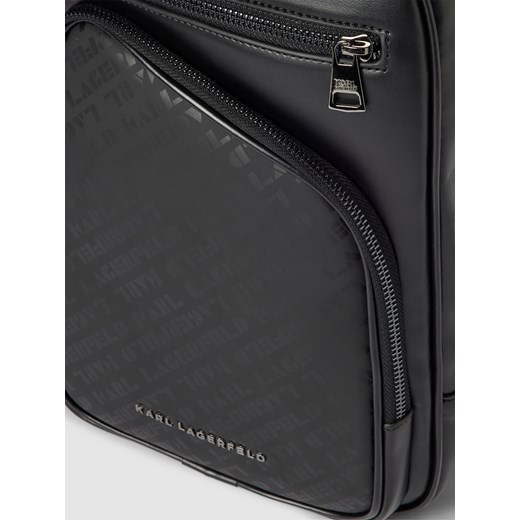 Torebka na długim pasku z detalem z logo Karl Lagerfeld One Size Peek&Cloppenburg
