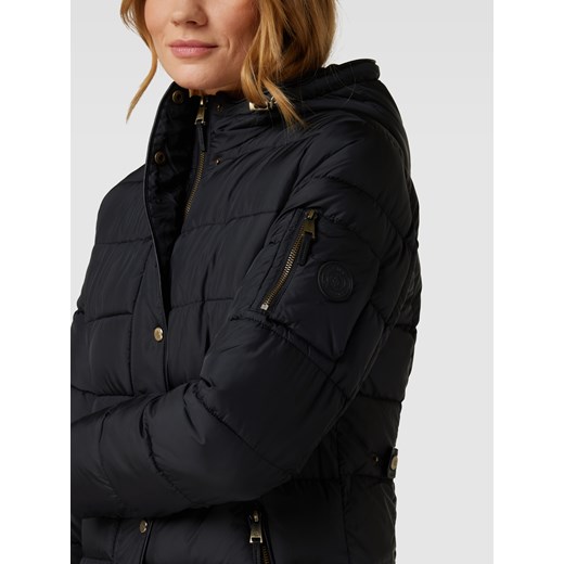 Czarny płaszcz damski Ralph Lauren