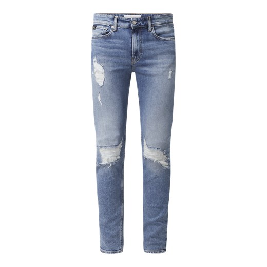Jeansy o kroju slim tapered fit z dodatkiem streczu 33/34 okazja Peek&Cloppenburg