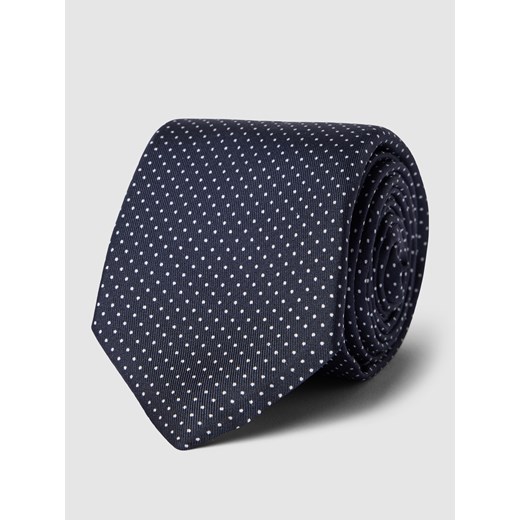 Krawat jedwabny ze wzorem na całej powierzchni Tommy Hilfiger One Size Peek&Cloppenburg 