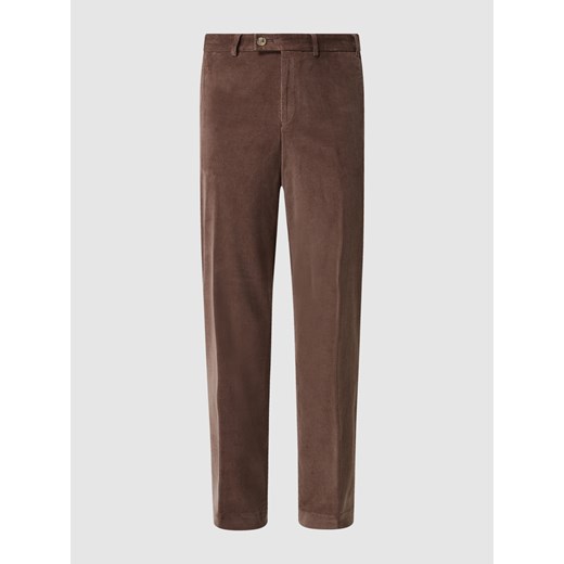 Spodnie o kroju regular fit ze sztruksu model ‘Parma’ Hiltl 50 Peek&Cloppenburg 