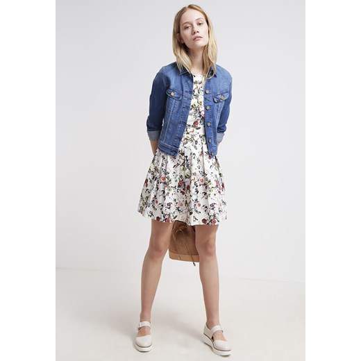 Closet Sukienka letnia dusty white flower zalando rozowy kwiatowy