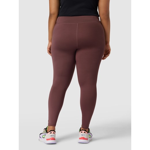 Spodnie damskie Puma Performance Plus z elastanu czerwone sportowe