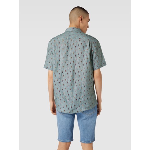 Koszula casualowa o kroju regular fit z lnu ze wzorem na całej powierzchni XXL Peek&Cloppenburg 