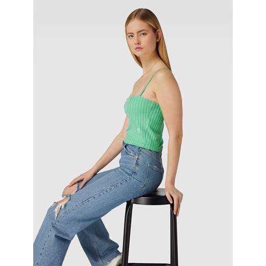 Bluzka damska zielona Calvin Klein 