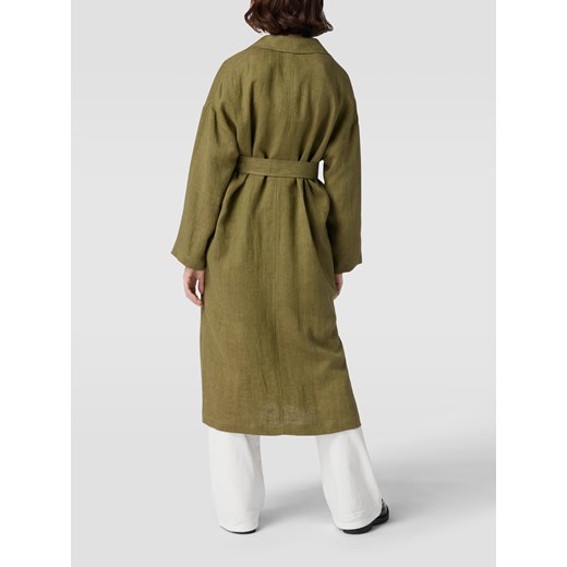Płaszcz damski zielony casual 