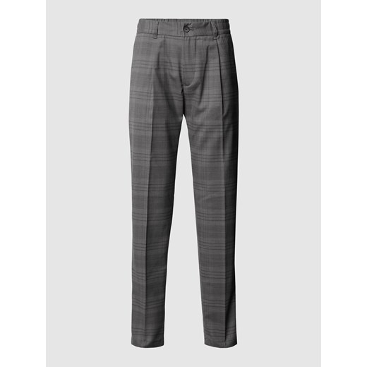 Spodnie sportowe z elastycznej mieszanki wełny ze wzorem w kratkę Tommy Hilfiger 32/32 promocja Peek&Cloppenburg 