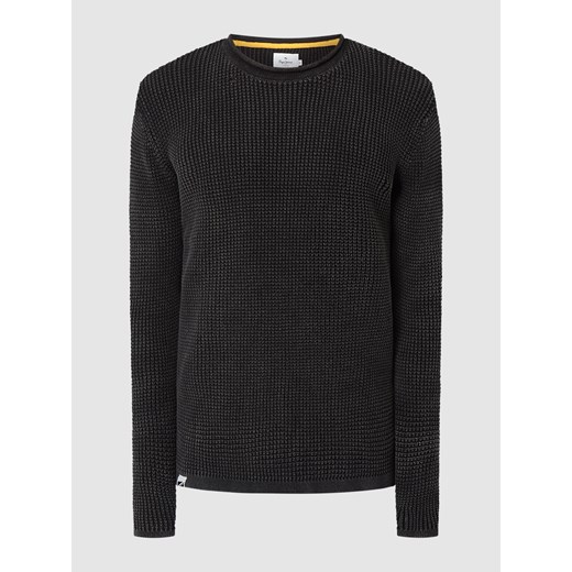Sweter z bawełny model ‘Steven’ Pepe Jeans M okazyjna cena Peek&Cloppenburg 